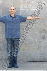 Whole Body Head Man T poses Casual Slim Street photo references